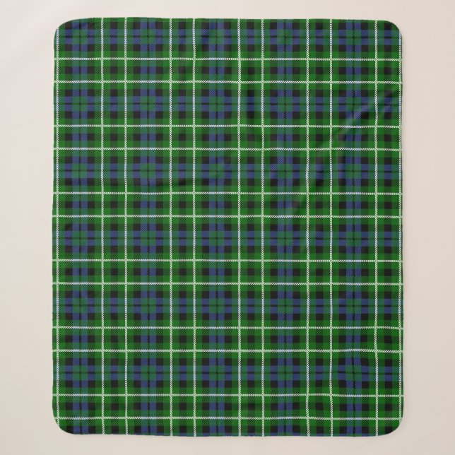 Clan Graham Tartan Kariert Sherpadecke (Vorderseite)