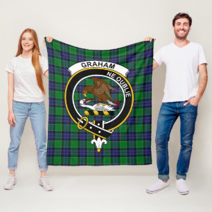 Clan Graham von Menteith Tartan Kariert Fleecedecke