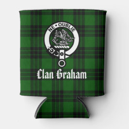 Clan Graham Wappen Abzeichen und Tartan Dosenkühler