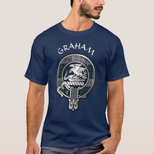 Clan Graham Wappen & Dress Tartan T-Shirt (Vorderseite)