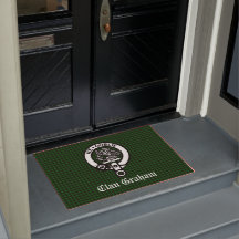 Clan Graham Wappen & Tartan Front