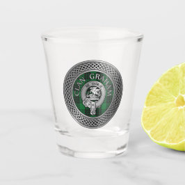 Clan Graham Wappen & Tartan Knot Schnapsglas