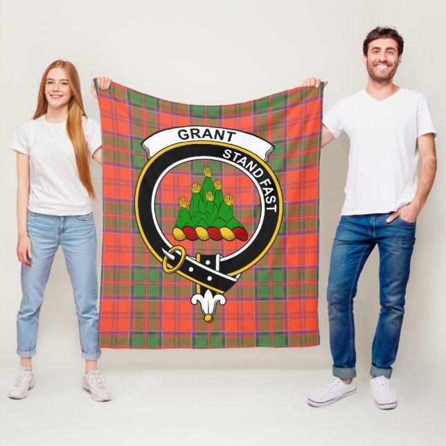 Clan Grant Ancient Tartan Kariert Fleecedecke (Beispiel)