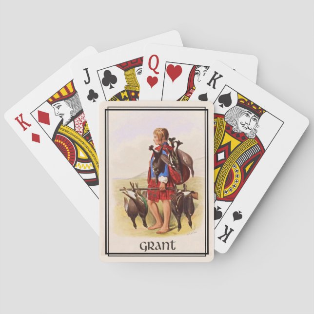 Clan Grant Classic Schottland Spielkarten (Rückseite)