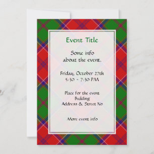 Clan Grant Tartan Einladung