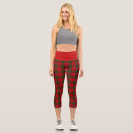 Clan Grant Tartan Kariert Capri Leggings