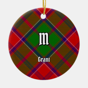 Clan Grant Tartan Keramik Ornament