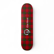 Clan Grant Tartan und Wappen Abzeichen