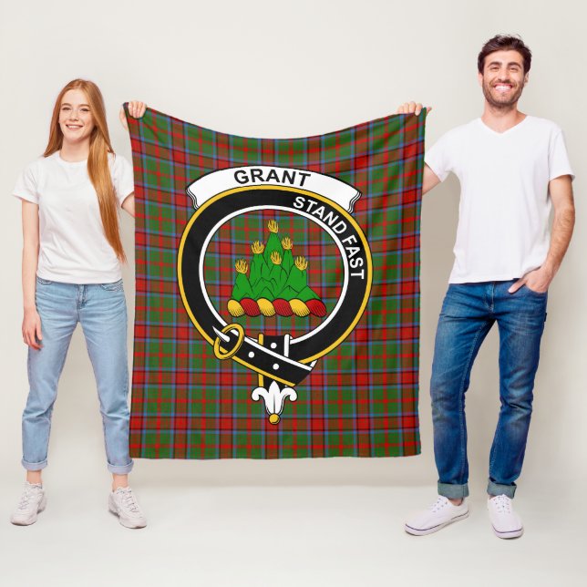 Clan Grant von Monymusk Tartan Kariert Fleecedecke (Beispiel)