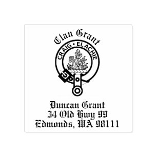 Clan Grant Wappen Abzeichen individuell anpassbar Gummistempel