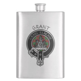 Clan Grant Wappen & Tartan Flask Flachmann