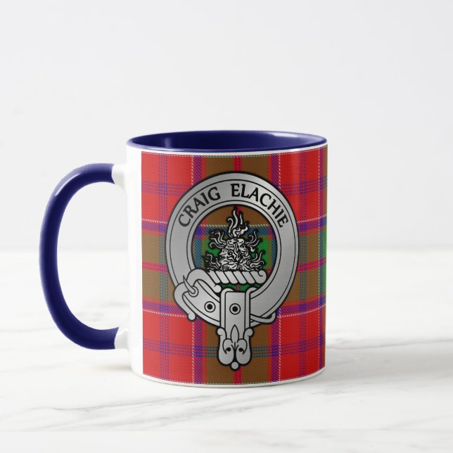 Clan Grant Wappen & Tartan Tasse (Links)