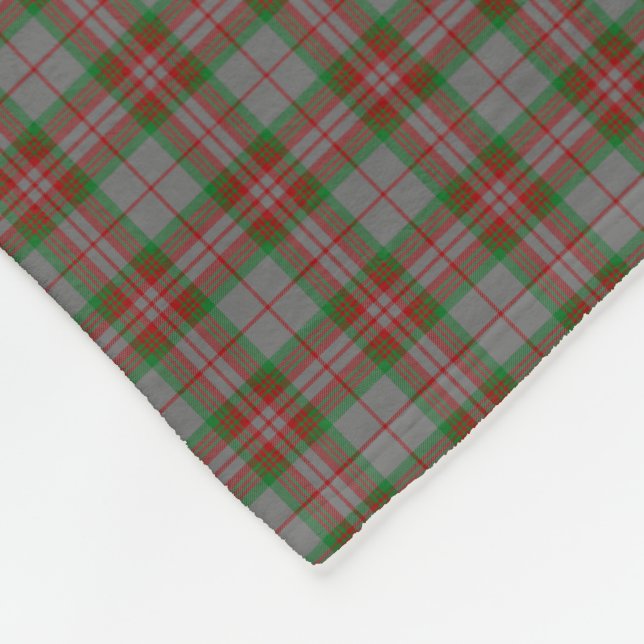 Clan Gray Tartan Fleecedecke (Ecke)