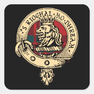 Clan Gregor Abzeichen Tartan Sticker