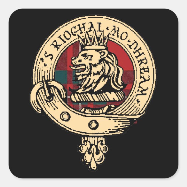 Clan Gregor Abzeichen Tartan Sticker (Vorderseite)