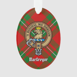 Clan Gregor Crest sur l'ornement du Tartan