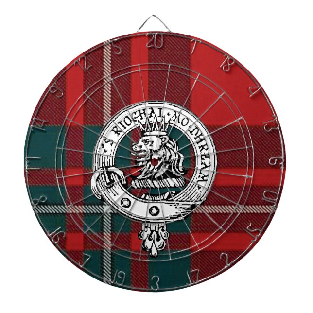 Clan Gregor/MacGregor Abzeichen-Pfeil-BrettTartan Dartscheibe (vorne)