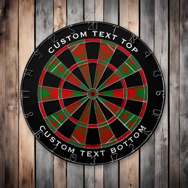 Clan Gregor Tartan Dart Board Dartscheibe (Von Creator hochgeladen)