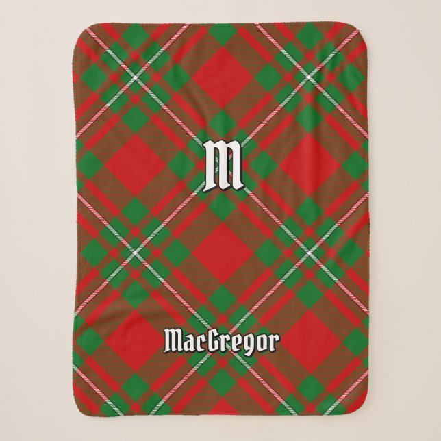 Clan Gregor Tartan Sherpa Blanket Sherpadecke (Vorderseite)