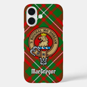Clan Gregor Wappen über Tartan iPhone Case
