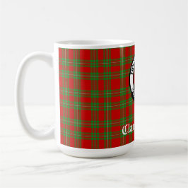 Clan Grierson Wappen Abzeichen & Tartan Kaffeetasse