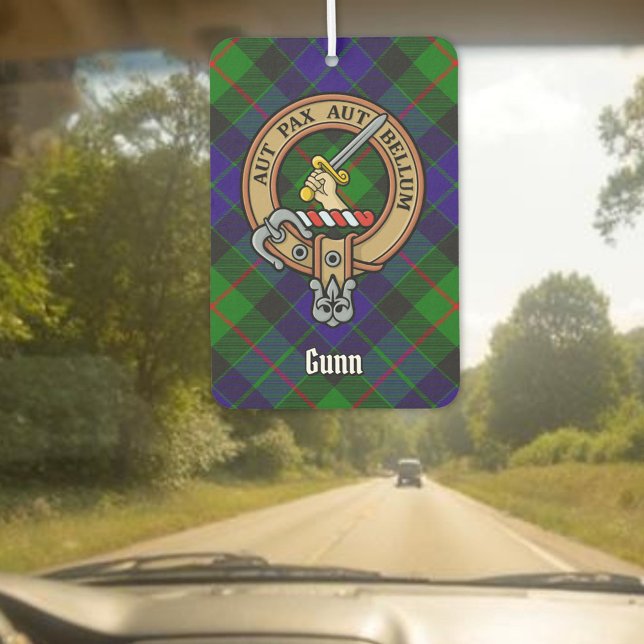 Clan Gunn Crest Air Freshener Autolufterfrischer (Von Creator hochgeladen)