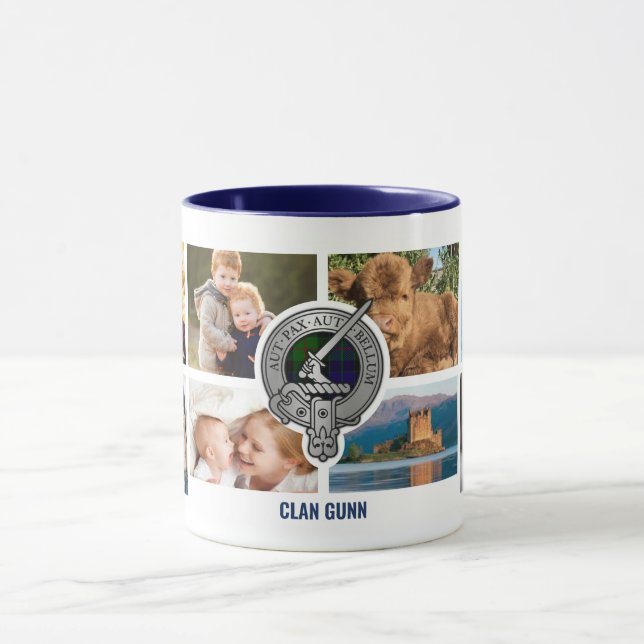 Clan Gunn Personalisiert Family Tasse (Zentrum)