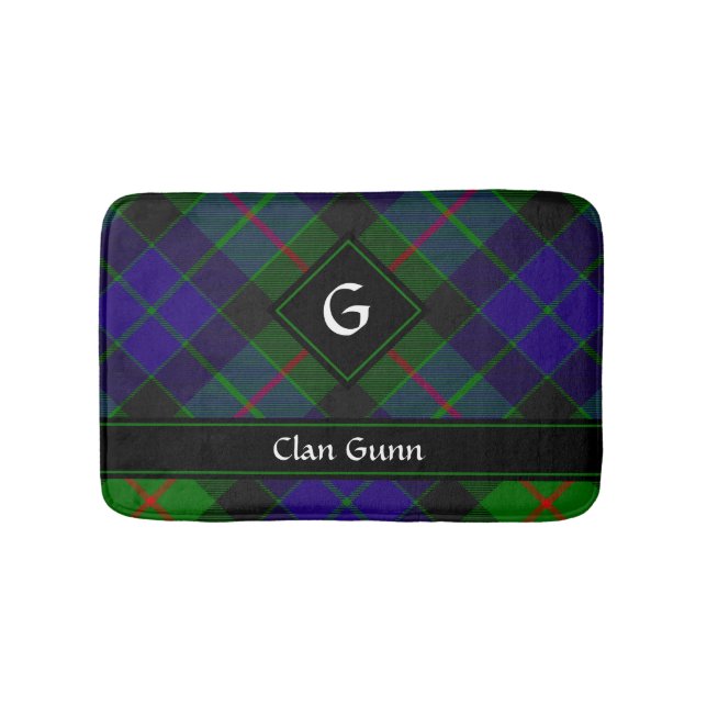 Clan Gunn Tartan Bath Mat Badematte (Vorderseite)