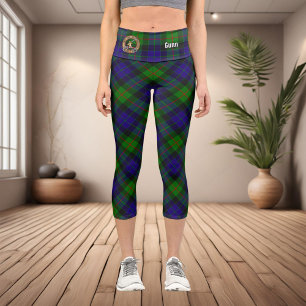 Clan Gunn Tartan Capri Leggings