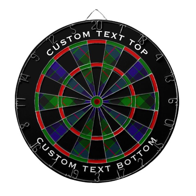 Clan Gunn Tartan Dart Board Dartscheibe (vorne)