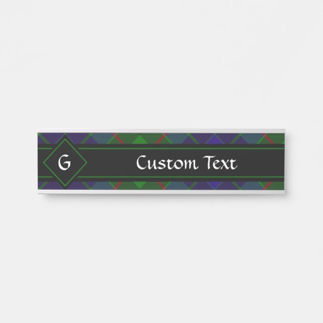 Clan Gunn Tartan Door Sign Türschild (Vorderseite )