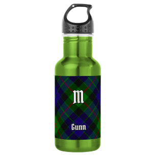 Clan Gunn Tartan Edelstahl-Wasserflasche Edelstahlflasche