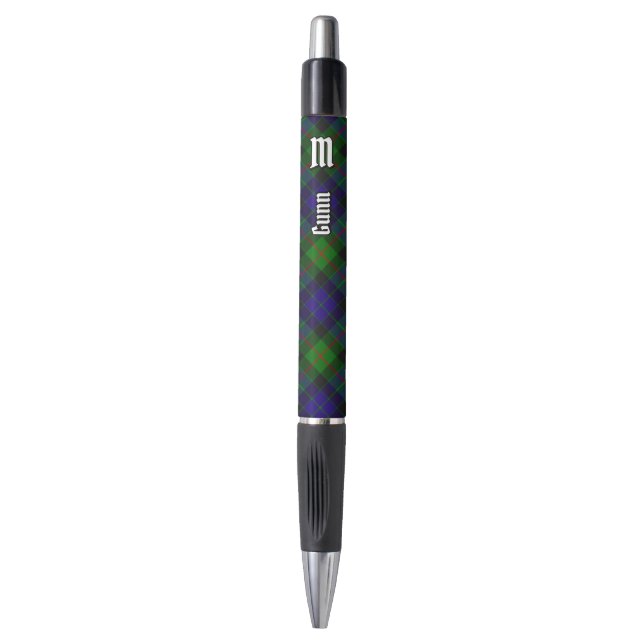 Clan Gunn Tartan Ink Pen Kugelschreiber (Vorderseite Vertikal)