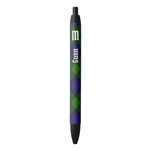 Clan Gunn Tartan Ink Pen Kugelschreiber (Vorderseite Vertikal)