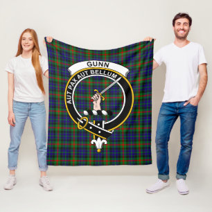 Clan Gunn Tartan Kariert Fleecedecke