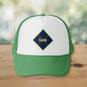 Clan Gunn Tartan Trucker Hat Truckerkappe