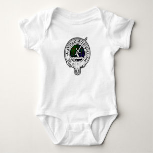 Clan Gunn Wappen & Tartan Baby Strampler
