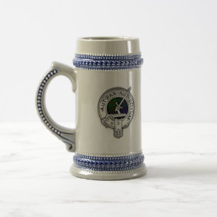 Clan Gunn Wappen & Tartan Bierglas