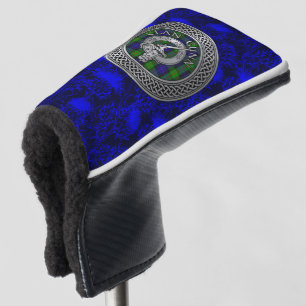 Clan Gunn Wappen & Tartan Knot on Thistle Golf Headcover