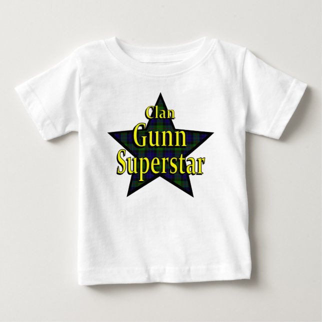 Clan-Gunnsuperstar-Säuglings-T - Shirt (Vorderseite)