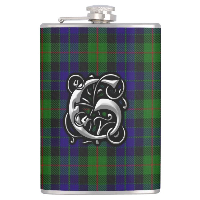 Clan-Gunntartan-alte Schottland-Flasche Flachmann (Vorderseite)