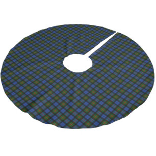 Clan-GunnTartan Polyester Weihnachtsbaumdecke