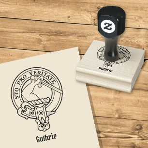 Clan Guthrie Crest Gummistempel