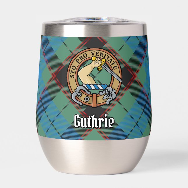 Clan Guthrie Crest sur Tartan (Avant)