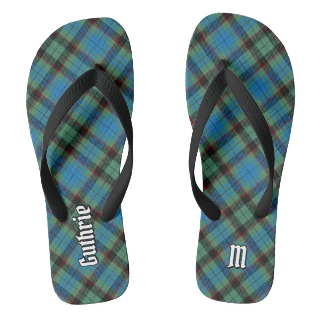 Clan Guthrie Tartan Flip Flops (Fußbett)