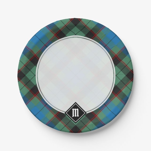 Clan Guthrie Tartan Pappteller (Vorderseite)