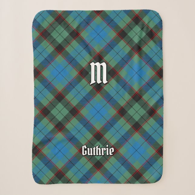Clan Guthrie Tartan Sherpadecke (Vorderseite)