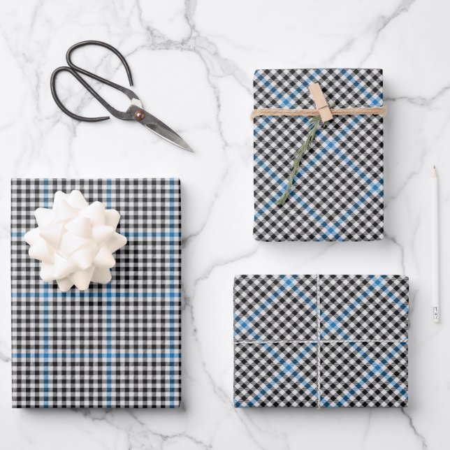 Clan Haig Check Karo Geschenkpapier Set (Vorderseite)