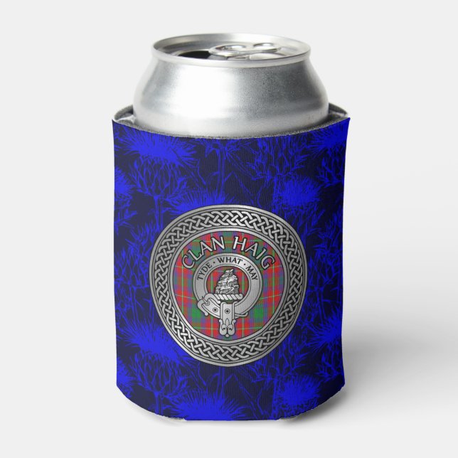 Clan Haig Wappen & Tartan Knot Dosenkühler (Kanne Vorderseite)