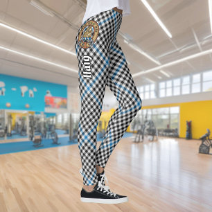 Clan Haig-Wappen über Check-Tartan Leggings